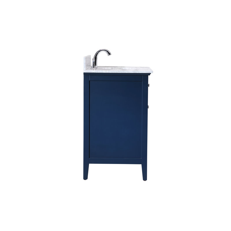 Andover Mills™ Waut 32'' Single Bathroom Vanity with Marble Top